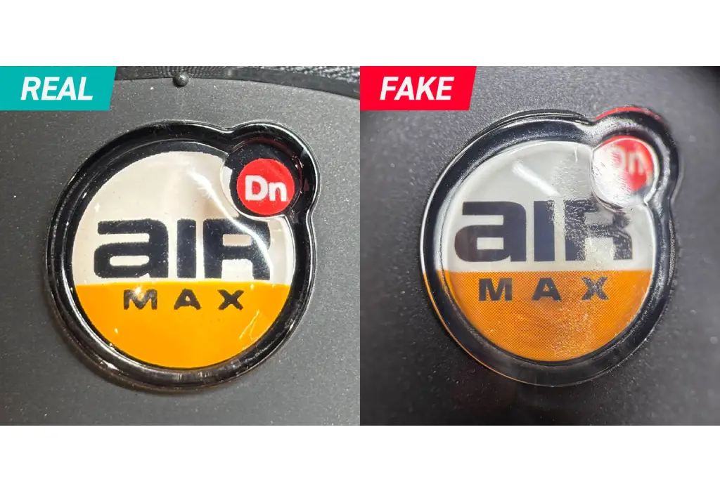 Real vs. Fake_ The Nike Air Max DN8 _Triple Black_ Authentication Guide 