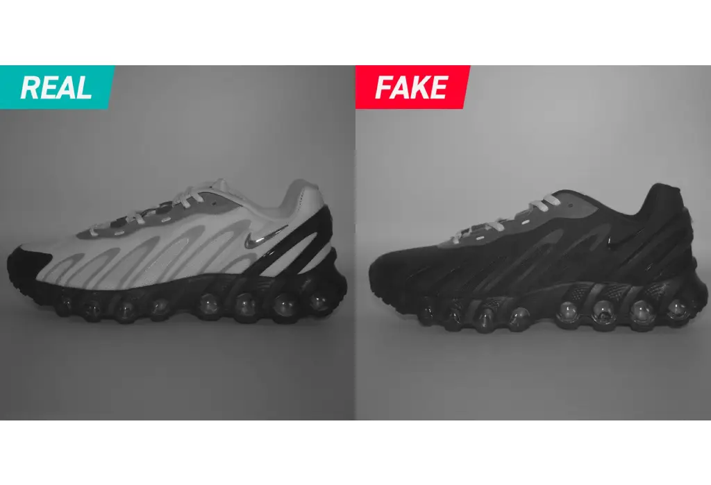 Real vs. Fake_ The Nike Air Max DN8 _Triple Black_ Authentication Guide 