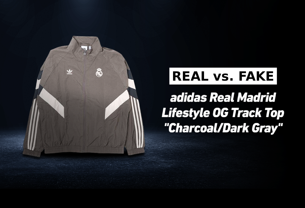 Real vs. Fake: adidas Real Madrid Lifestyle OG Track Top “Charcoal/Dark Gray” Authentication Guide