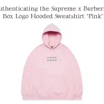 Supreme x Burberry Box Logo Hooded Sweatshirt "Pink"