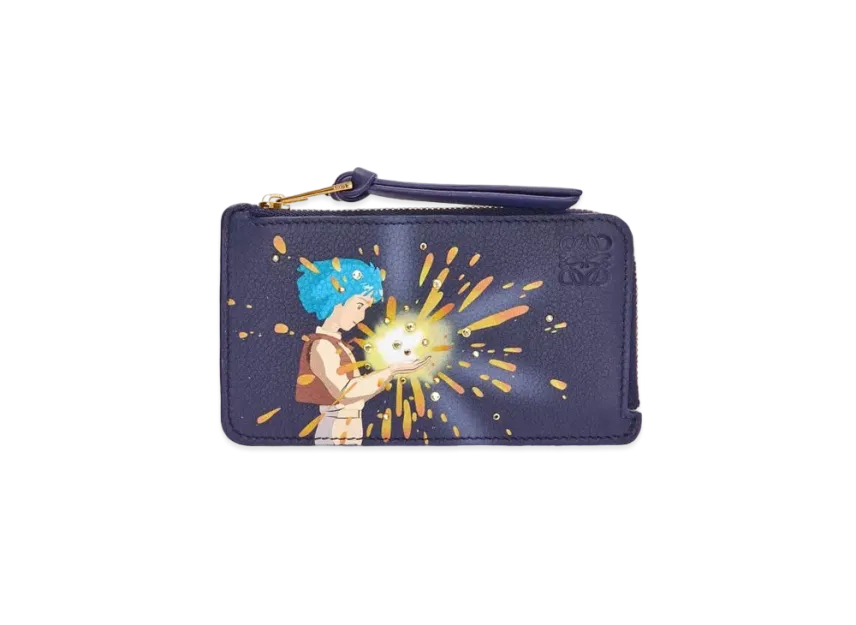 LOEWE x Howl's Moving Castle Magical Sky Coin Cardholder In Classic Calfskin and Crystal 