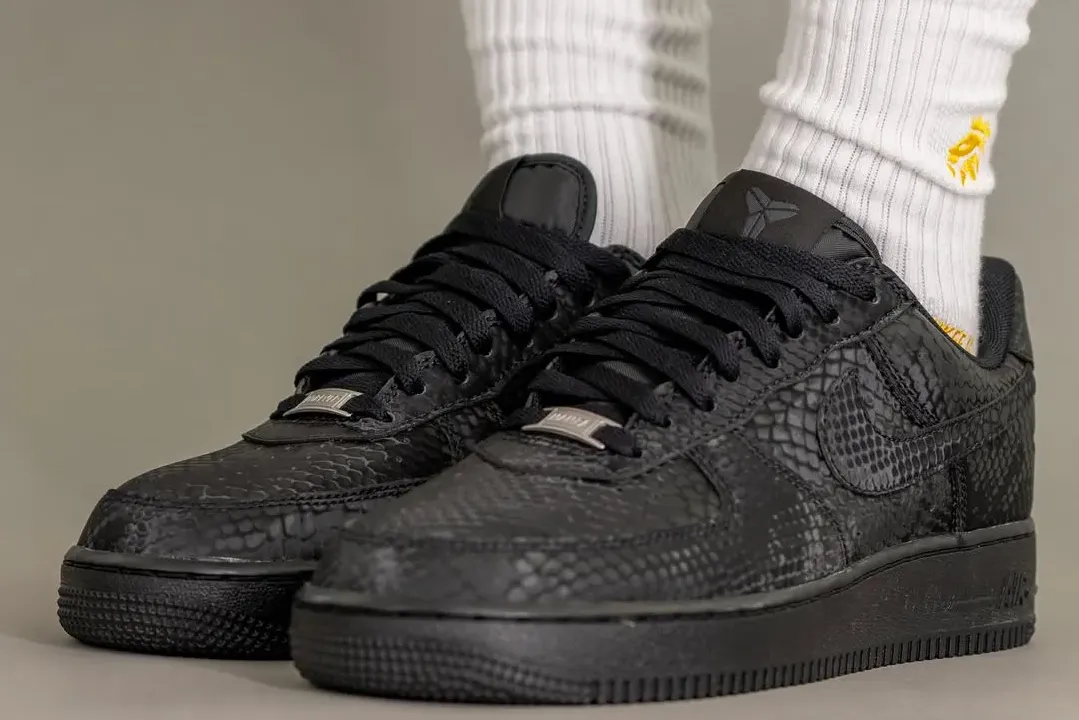 Kobe Bryant Forever × Nike Air Force 1 Low QS “Triple Black” [Release Date/Price/Where To Buy]