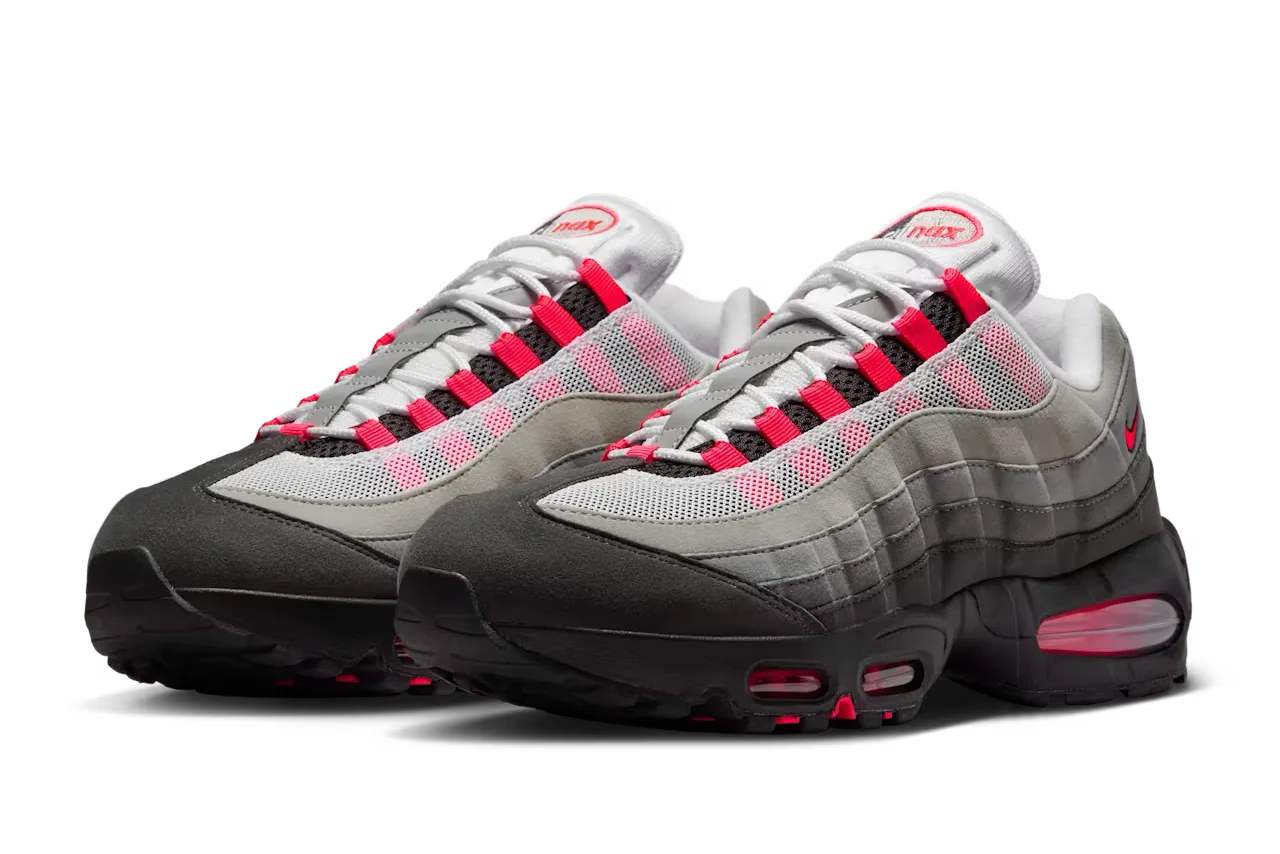 Nike Air Max 95 OG Big Bubble “Medium Ash/Solar Red” [Release Date/Price/Where To Buy]