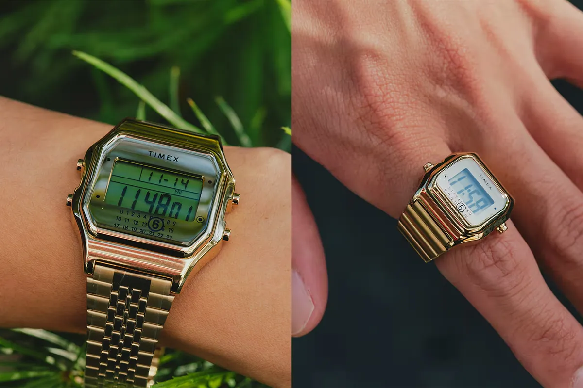 MM6 Maison Margiela × TIMEX T80 Gift Set & T80 Ring Watch “Gold” [Release Date/Price/Where To Buy]
