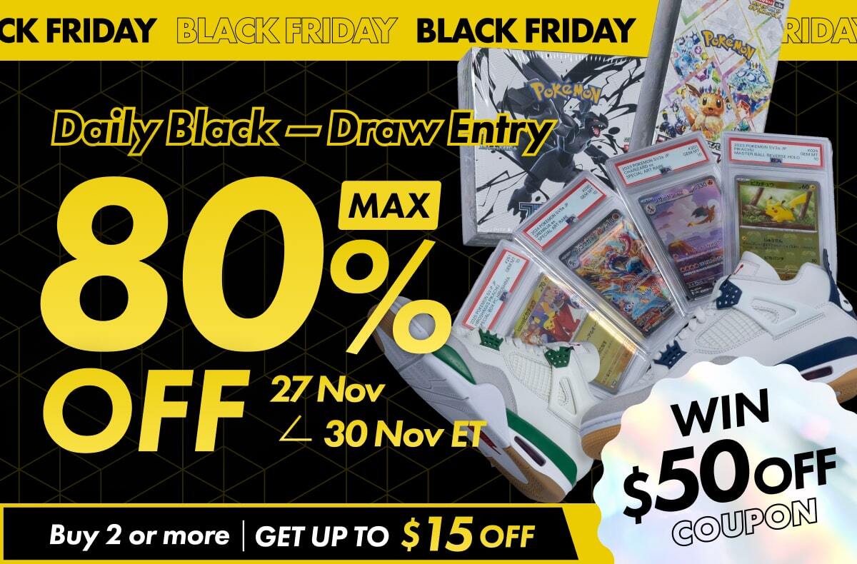 SNKRDUNK BLACK FRIDAY 2025: Guaranteed Authentic, Guaranteed Hits! Win a Black Draw Coupon & Stack Savings Up To 80%