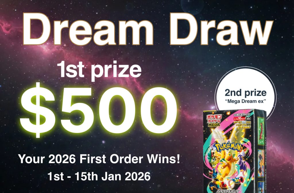 $500 Dream Draw: Your First Order in 2026 Wins! Kick Off the New Year with Authentic Hype & Prizes.