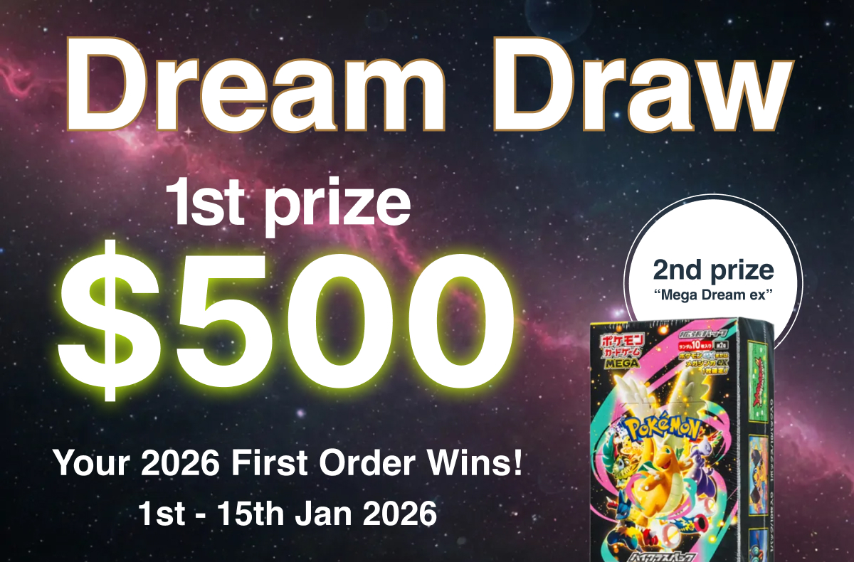 $500 Dream Draw: Your First Order in 2026 Wins! Kick Off the New Year with Authentic Hype & Prizes.