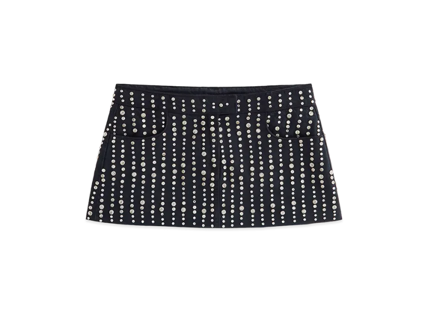 Kith x Lisa Women Nari Studded Denim Mini Skirt 