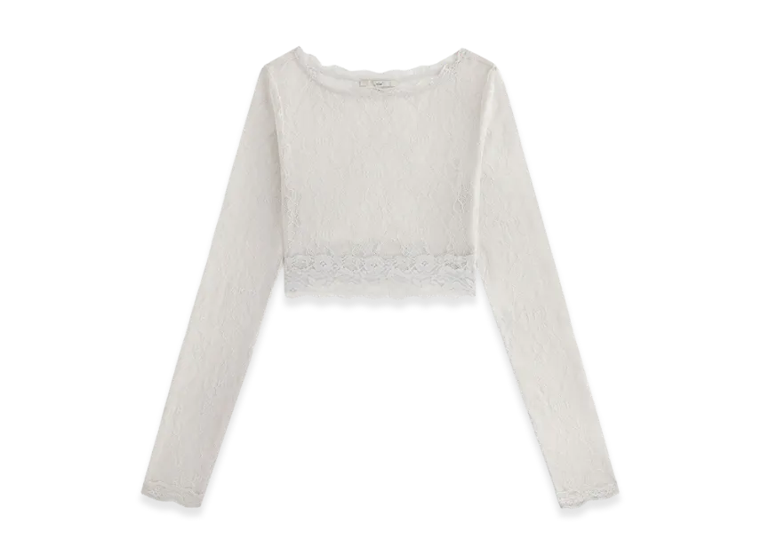 Kith x Lisa Women Piera Lace Long Sleeve Top 
