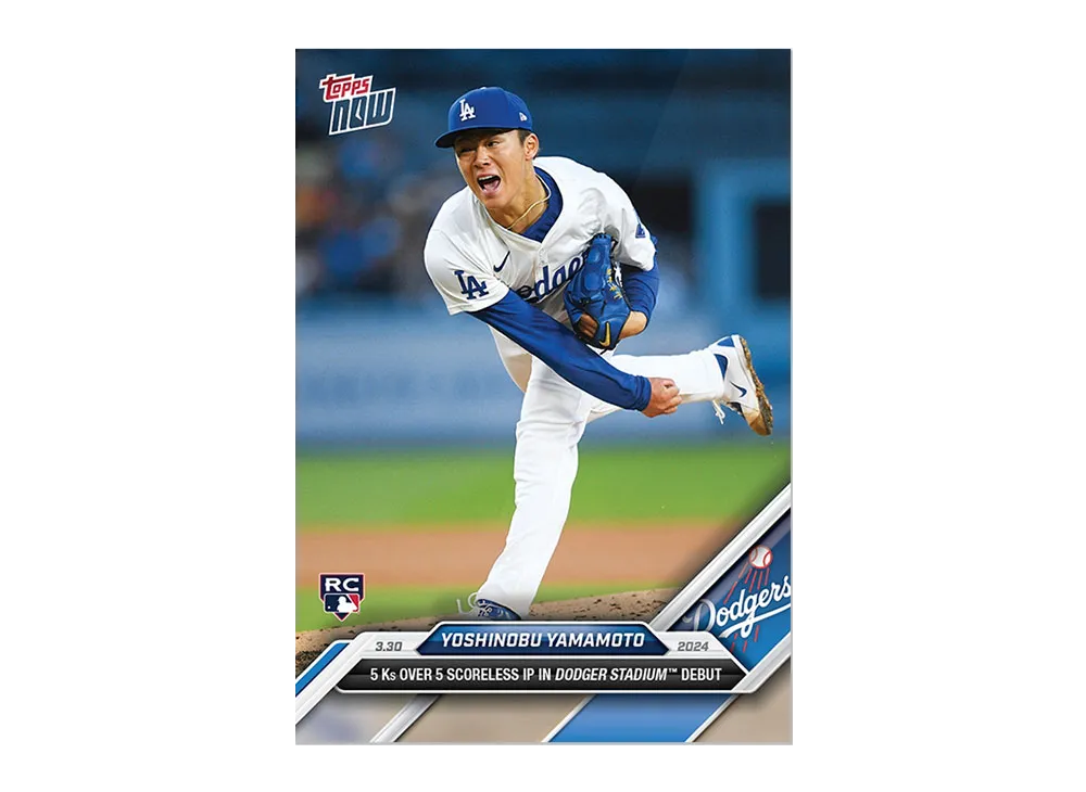 Yoshinobu Yamamoto [24](2024 MLB Topps NOW JP Card)