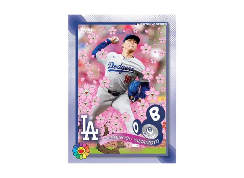Yoshinobu Yamamoto (Takashi Murakami + MLB World Tour Tokyo Series 2025 Topps Trading Cards Box Set)