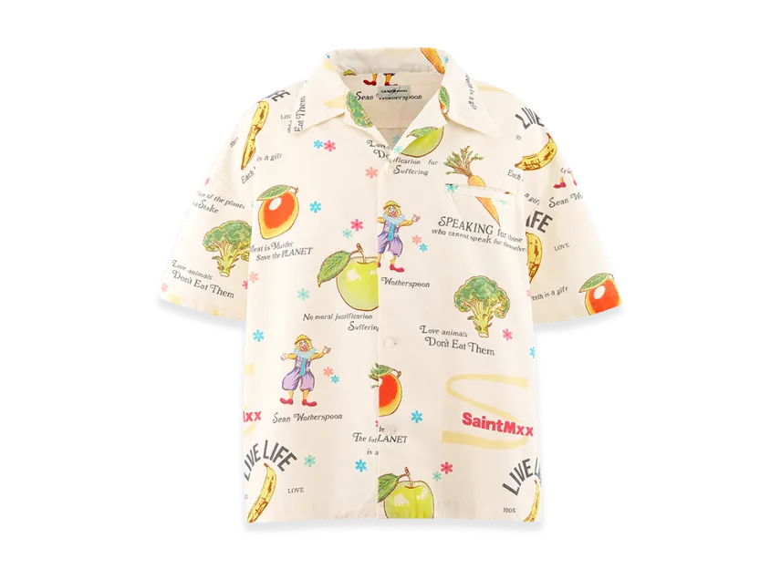 SAINT M×××××× x Sean Wotherspoon SW Open Collar Shirt 