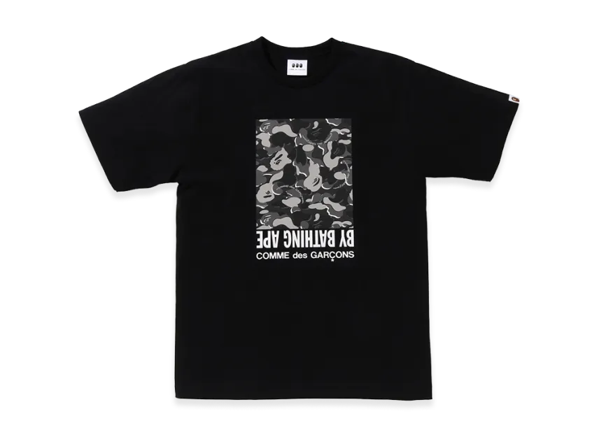 A BATHING APE x COMME des GARCONS Camo Box Tee 