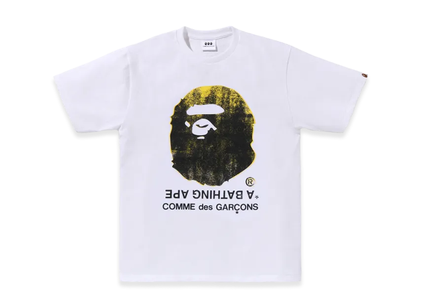 A BATHING APE x COMME des GARCONS Big Ape Head Tee 