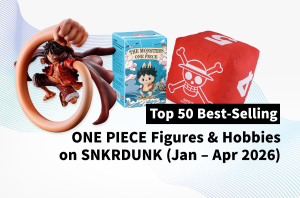 Top 50 Best-Selling ONE PIECE Figures & Hobbies on SNKRDUNK (Jan - Apr 2026)