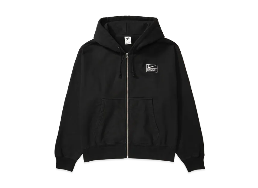 Stussy x Nike Stone Washed Fleece Zip Hoodie 