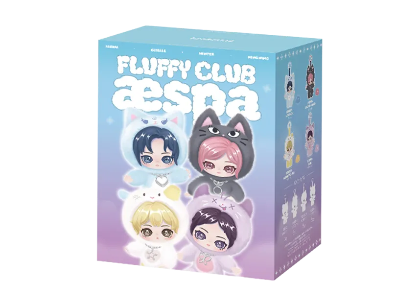 POP MART aespa Fluffy Club Series Vinyl Plush Doll Pendant [Piece]