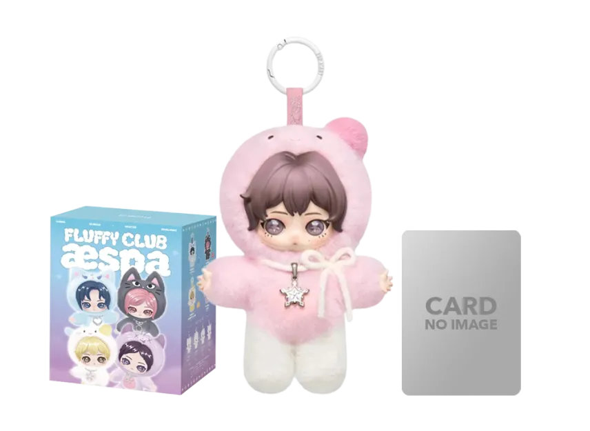 POP MART aespa Fluffy Club Series Vinyl Plush Doll Pendant Jelly MUNGTAENGI WINTER VER. (Secret)