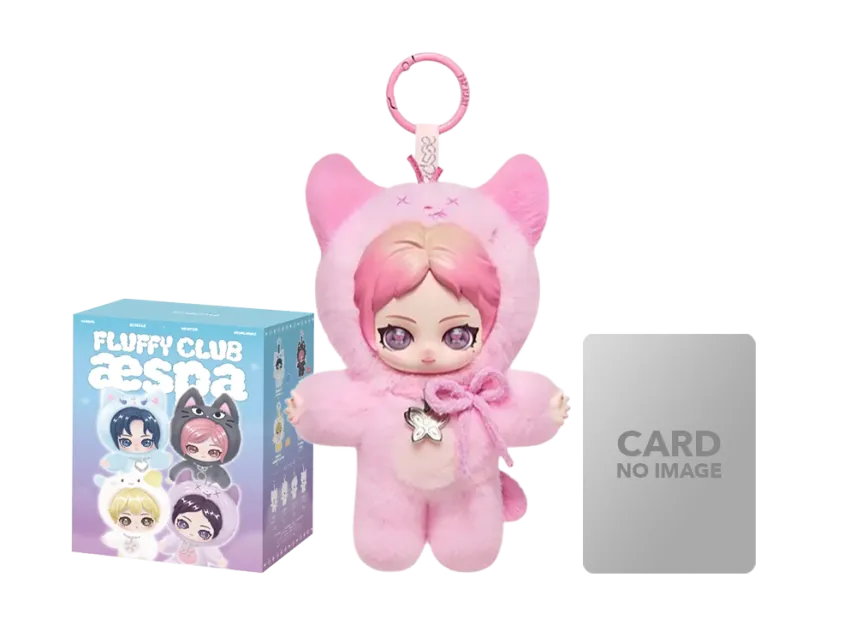 POP MART aespa Fluffy Club Series Vinyl Plush Doll Pendant Jelly RWE NINGNING VER. (Secret)