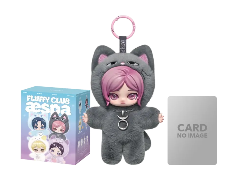 POP MART aespa Fluffy Club Series Vinyl Plush Doll Pendant Fluffy GELBULNYANGI GISELLE VER.