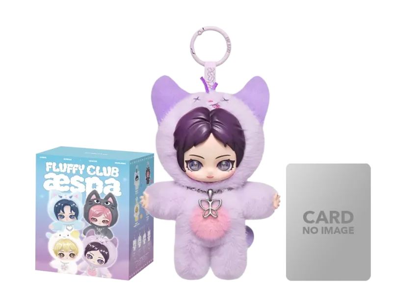 POP MART aespa Fluffy Club Series Vinyl Plush Doll Pendant Fluffy RWE NINGNING VER.