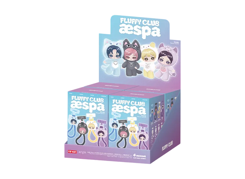 POP MART aespa Fluffy Club Series Phone Lanyard [Assortment Box]