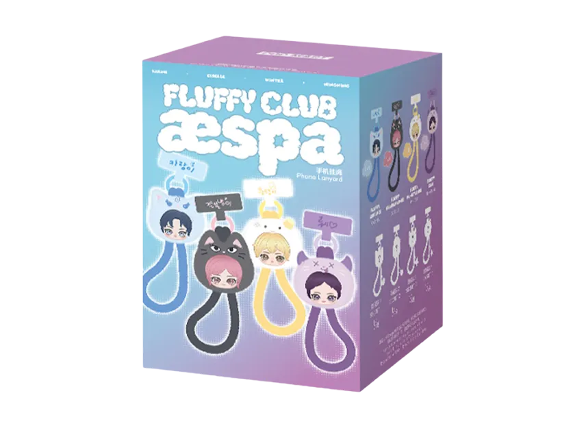 POP MART aespa Fluffy Club Series Phone Lanyard [Piece]