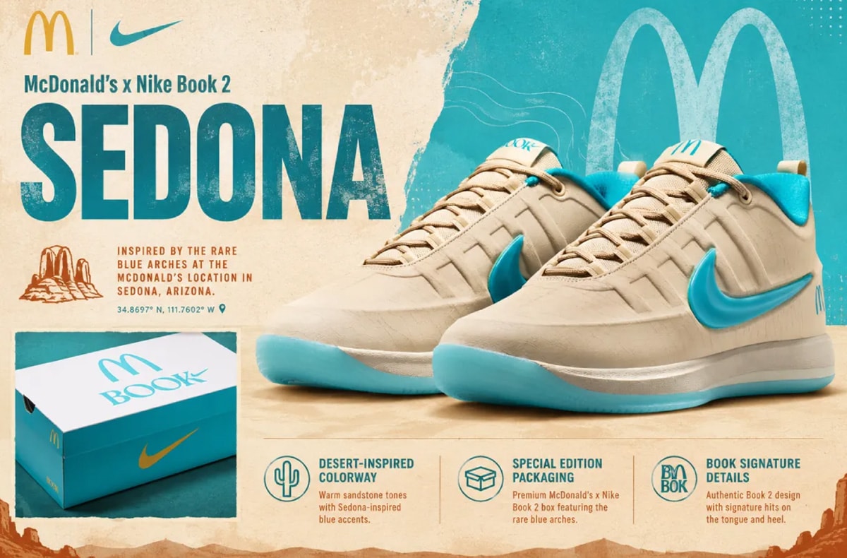 First Look: The McDonald’s × Nike Book 2 “Sedona” Flips the Golden Arches [2nd June 2026]