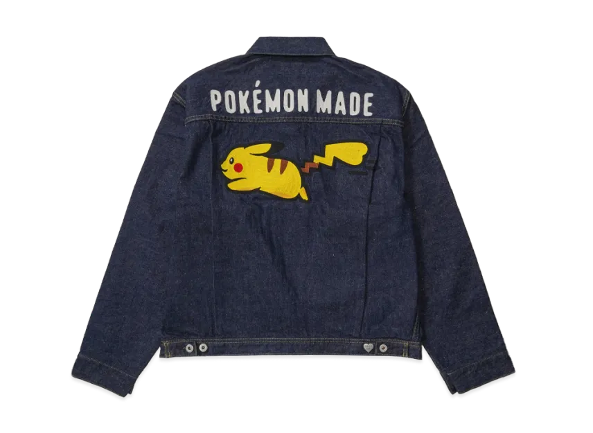 HUMAN MADE x Pokemon Made Denim Jacket (Pikachu) 