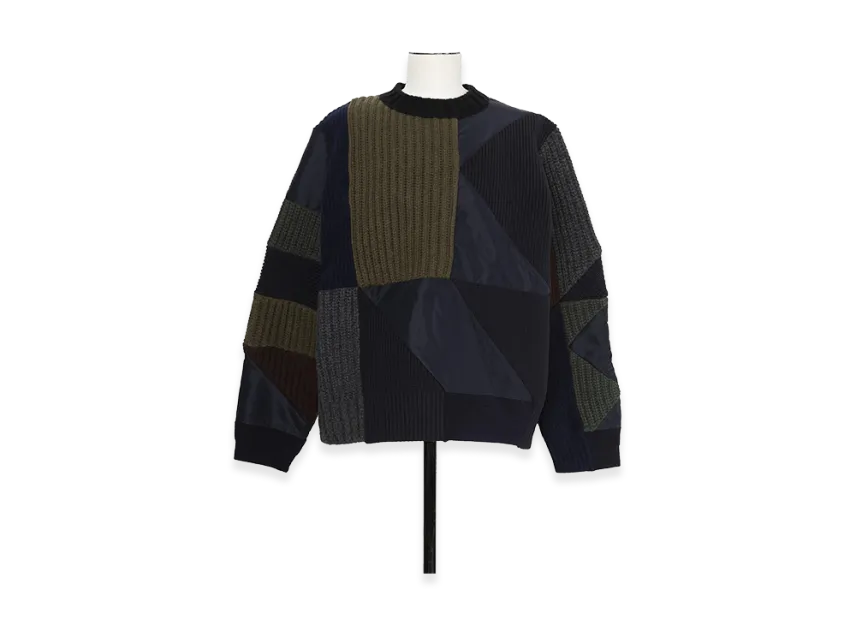 sacai x A.P.C. Quilts Knit Pullover 