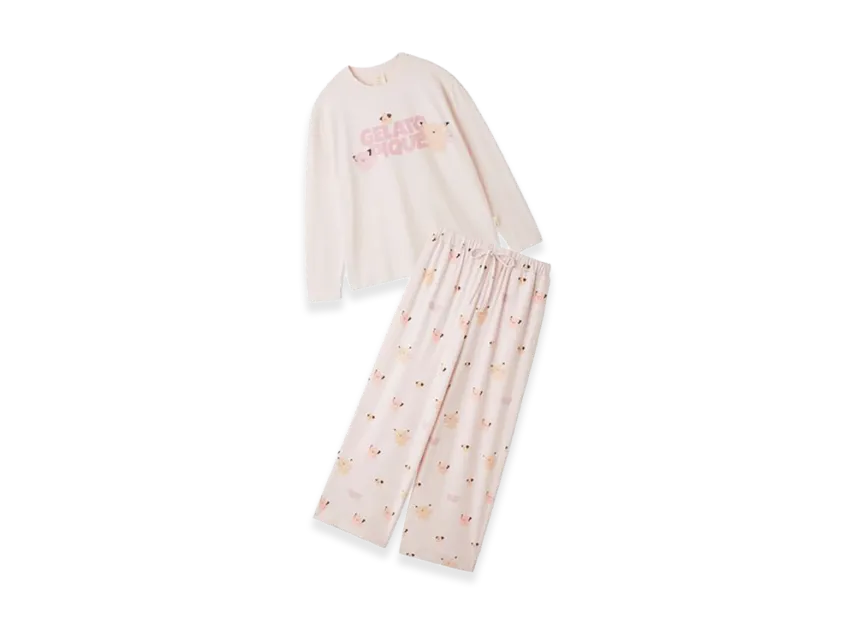 GELATO PIQUE x Pokemon One Point Long Sleeve Tee & Long Pants Set 