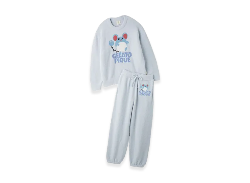 GELATO PIQUE x Pokemon Baby Moco Jacquard Pullover & Long Pants Set 