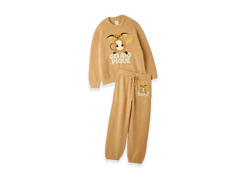 GELATO PIQUE x Pokemon Baby Moco Jacquard Pullover & Long Pants Set 