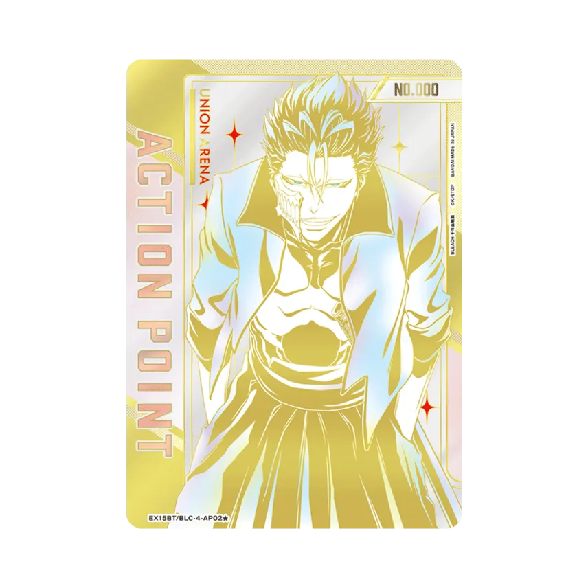 Action Point Card (Grimmjow Jaegerjaquez) * :Serial Numbered :Autographed [EX15BT/BLC-4-AP02](Booster Pack 